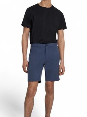 NWOT! Theory Zaine Shorts Neoteric Tech Blue Men’s Shorts Size W34 L9 Golf